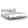 Sonoma gray engineered wood bed frame 140x200 cm by vidaXL, Beds and slatted bases - Ref: Foro24-832251, Price: 106,30 €, Dis...