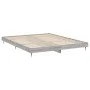 Sonoma gray engineered wood bed frame 140x200 cm by vidaXL, Beds and slatted bases - Ref: Foro24-832251, Price: 106,30 €, Dis...