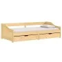 IRUN sofa bed with 2 solid pine wood drawers 90x200cm by vidaXL, Beds and slatted bases - Ref: Foro24-3185209, Price: 225,27 ...