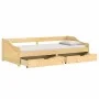 IRUN sofa bed with 2 solid pine wood drawers 90x200cm by vidaXL, Beds and slatted bases - Ref: Foro24-3185209, Price: 225,27 ...