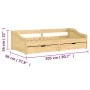 IRUN sofa bed with 2 solid pine wood drawers 90x200cm by vidaXL, Beds and slatted bases - Ref: Foro24-3185209, Price: 225,27 ...