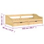 Sofá cama con 2 cajones madera maciza pino IRUN 90x200cm