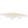 Weißer Bettrahmen aus Holzwerkstoff, 140 x 190 cm von vidaXL, Betten und Lattenroste - Ref: Foro24-832173, Preis: 132,52 €, R...