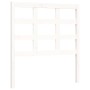 White solid wood bed frame with headboard 90x200 cm by vidaXL, Beds and slatted bases - Ref: Foro24-3192087, Price: 95,15 €, ...