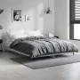 Concrete gray engineered wood bed frame 140x190cm by vidaXL, Beds and slatted bases - Ref: Foro24-832281, Price: 114,48 €, Di...