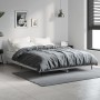 Estructura de cama madera de ingeniería gris hormigón 140x190cm de vidaXL, Camas y somieres - Ref: Foro24-832281, Precio: 120...