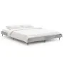 Concrete gray engineered wood bed frame 140x190cm by vidaXL, Beds and slatted bases - Ref: Foro24-832281, Price: 114,48 €, Di...