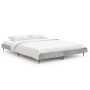 Estructura de cama madera de ingeniería gris hormigón 140x190cm de vidaXL, Camas y somieres - Ref: Foro24-832281, Precio: 120...