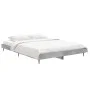 Concrete gray engineered wood bed frame 140x190cm by vidaXL, Beds and slatted bases - Ref: Foro24-832281, Price: 114,48 €, Di...