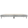 Estructura de cama madera de ingeniería gris hormigón 140x190cm de vidaXL, Camas y somieres - Ref: Foro24-832281, Precio: 120...