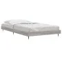 Sonoma gray engineered wood bed frame 100x200 cm by vidaXL, Beds and slatted bases - Ref: Foro24-832163, Price: 90,17 €, Disc...