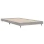 Sonoma gray engineered wood bed frame 100x200 cm by vidaXL, Beds and slatted bases - Ref: Foro24-832163, Price: 90,17 €, Disc...