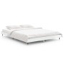 Glossy white engineered wood bed frame 140x190cm by vidaXL, Beds and slatted bases - Ref: Foro24-832175, Price: 146,10 €, Dis...