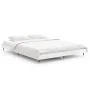 Glossy white engineered wood bed frame 140x190cm by vidaXL, Beds and slatted bases - Ref: Foro24-832175, Price: 143,64 €, Dis...