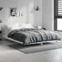 Glossy white engineered wood bed frame 140x190cm by vidaXL, Beds and slatted bases - Ref: Foro24-832175, Price: 143,64 €, Dis...
