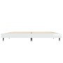 Glossy white engineered wood bed frame 140x190cm by vidaXL, Beds and slatted bases - Ref: Foro24-832175, Price: 146,10 €, Dis...