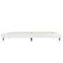 Glossy white engineered wood bed frame 140x190cm by vidaXL, Beds and slatted bases - Ref: Foro24-832175, Price: 143,64 €, Dis...