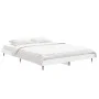 White engineered wood bed frame 135x190 cm by vidaXL, Beds and slatted bases - Ref: Foro24-832285, Price: 99,85 €, Discount: %