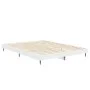 White engineered wood bed frame 135x190 cm by vidaXL, Beds and slatted bases - Ref: Foro24-832285, Price: 99,85 €, Discount: %