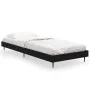 Black engineered wood bed frame 75x190 cm by vidaXL, Beds and slatted bases - Ref: Foro24-832310, Price: 72,49 €, Discount: %