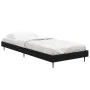 Black engineered wood bed frame 75x190 cm by vidaXL, Beds and slatted bases - Ref: Foro24-832310, Price: 72,49 €, Discount: %