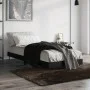 Estructura de cama madera de ingeniería negra 75x190 cm de vidaXL, Camas y somieres - Ref: Foro24-832310, Precio: 72,48 €, De...