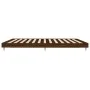 Oak brown engineered wood bed frame 200x200 cm by vidaXL, Beds and slatted bases - Ref: Foro24-832116, Price: 124,61 €, Disco...