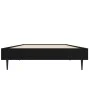 Black engineered wood bed frame 75x190 cm by vidaXL, Beds and slatted bases - Ref: Foro24-832310, Price: 72,49 €, Discount: %