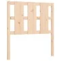 Bed frame with solid wood headboard 90x190 cm by vidaXL, Beds and slatted bases - Ref: Foro24-3192196, Price: 98,74 €, Discou...