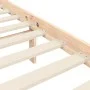 Bed frame with solid wood headboard 90x190 cm by vidaXL, Beds and slatted bases - Ref: Foro24-3192196, Price: 98,74 €, Discou...
