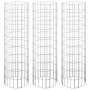 Circular gabion bed 3 units galvanized steel Ø30x100 cm by vidaXL, Pots and planters - Ref: Foro24-152020, Price: 58,94 €, Di...