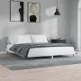 Glossy white engineered wood bed frame 200x200cm by vidaXL, Beds and slatted bases - Ref: Foro24-832215, Price: 120,47 €, Dis...
