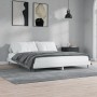Glänzend weißer Holzwerkstoff-Bettrahmen 200 x 200 cm von vidaXL, Betten und Lattenroste - Ref: Foro24-832215, Preis: 121,99 ...