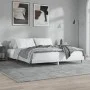 Glossy white engineered wood bed frame 200x200cm by vidaXL, Beds and slatted bases - Ref: Foro24-832215, Price: 120,47 €, Dis...