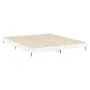 Glossy white engineered wood bed frame 200x200cm by vidaXL, Beds and slatted bases - Ref: Foro24-832215, Price: 120,47 €, Dis...