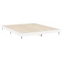 Glänzend weißer Holzwerkstoff-Bettrahmen 200 x 200 cm von vidaXL, Betten und Lattenroste - Ref: Foro24-832215, Preis: 121,99 ...