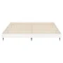 Glossy white engineered wood bed frame 200x200cm by vidaXL, Beds and slatted bases - Ref: Foro24-832215, Price: 120,47 €, Dis...