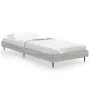 Sonoma gray engineered wood bed frame 75x190 cm by vidaXL, Beds and slatted bases - Ref: Foro24-832315, Price: 78,27 €, Disco...