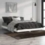 Estructura de cama madera de ingeniería blanco brillo 135x190cm de vidaXL, Camas y somieres - Ref: Foro24-832183, Precio: 141...