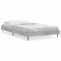 Concrete gray engineered wood bed frame 90x200cm by vidaXL, Beds and slatted bases - Ref: Foro24-832273, Price: 73,21 €, Disc...