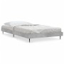 Estructura de cama madera de ingeniería gris hormigón 90x200cm de vidaXL, Camas y somieres - Ref: Foro24-832273, Precio: 74,1...