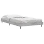 Concrete gray engineered wood bed frame 90x200cm by vidaXL, Beds and slatted bases - Ref: Foro24-832273, Price: 73,21 €, Disc...