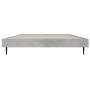 Estructura de cama madera de ingeniería gris hormigón 90x200cm de vidaXL, Camas y somieres - Ref: Foro24-832273, Precio: 74,1...