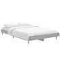 Sonoma gray engineered wood bed frame 120x190 cm by vidaXL, Beds and slatted bases - Ref: Foro24-832299, Price: 114,85 €, Dis...