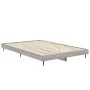 Sonoma gray engineered wood bed frame 120x190 cm by vidaXL, Beds and slatted bases - Ref: Foro24-832299, Price: 114,85 €, Dis...