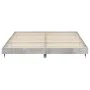 Concrete gray engineered wood bed frame 120x200cm by vidaXL, Beds and slatted bases - Ref: Foro24-832153, Price: 127,59 €, Di...