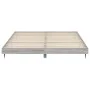 Sonoma gray engineered wood bed frame 200x200 cm by vidaXL, Beds and slatted bases - Ref: Foro24-832219, Price: 114,20 €, Dis...