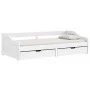 Sofá cama con 2 cajones madera maciza pino blanca IRUN 90x200cm de vidaXL, Camas y somieres - Ref: Foro24-3185210, Precio: 24...