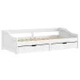 Sofá cama con 2 cajones madera maciza pino blanca IRUN 90x200cm de vidaXL, Camas y somieres - Ref: Foro24-3185210, Precio: 24...