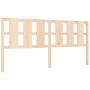 Bed frame with solid wood headboard 180x200 cm by vidaXL, Beds and slatted bases - Ref: Foro24-3192246, Price: 164,71 €, Disc...